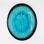 ojaep01_Assiette Ovale - Bleu Turquoise avec Pointillés _ 16,00€ (2)