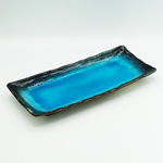 ojaep02_Grand Plat à Sushi Rectangulaire - Bleu Turquoise _ 18,00€ (1)