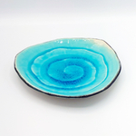 ojaep11_Assiette Triangulaire Ronde - Bleu Turquoise _ 8,50€ (1)