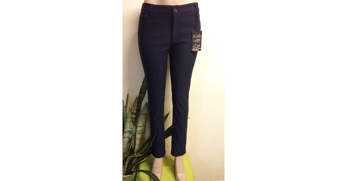 Pantalon Pantacourt HENRY COTTONS Taille 40 - Lin Marron/bleu, Occasion Très Bon état