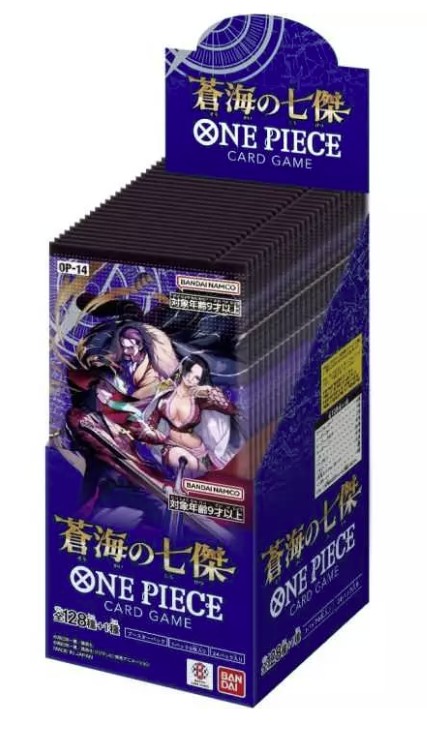 One Piece - Display de 24 Boosters OP-14 The Azure Sea’s Seven - Japonais