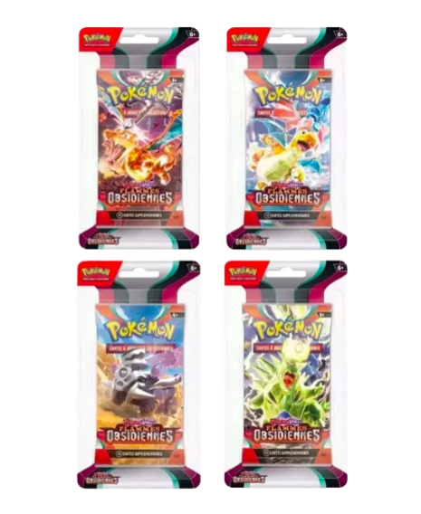 Pokemon - Blister EV03 Flammes Obsidiennes (modèle aléatoire) - Français