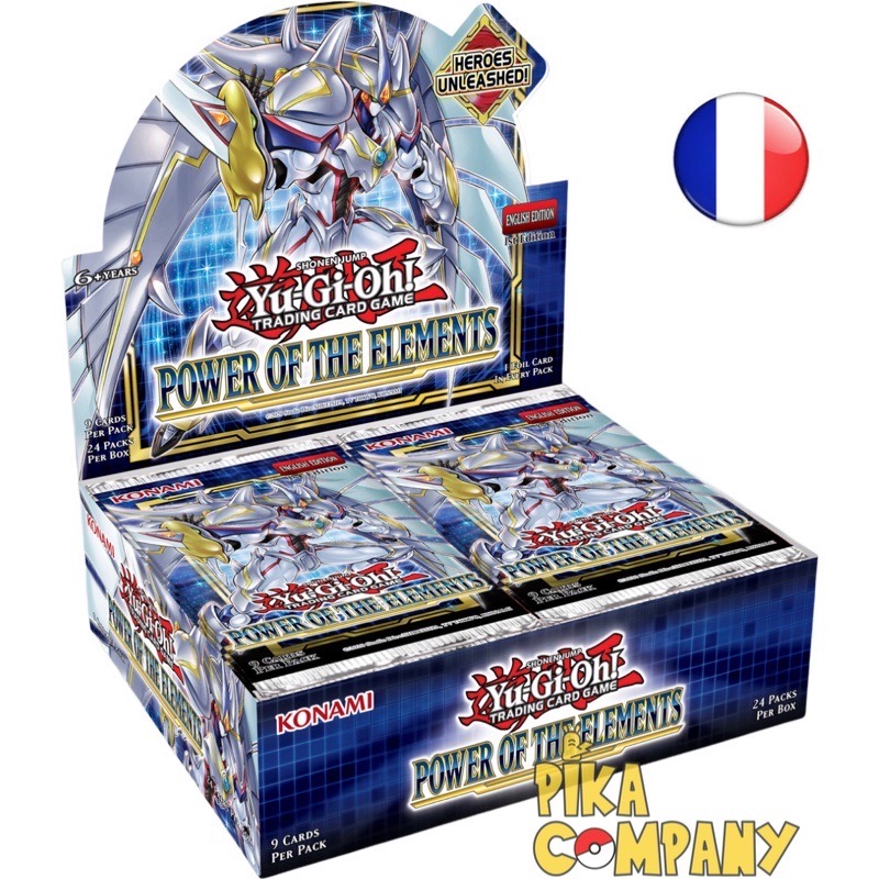 Yu-Gi-Oh! JCC - Display de Pack de Booster Power Of The Elements 24 boosters FR