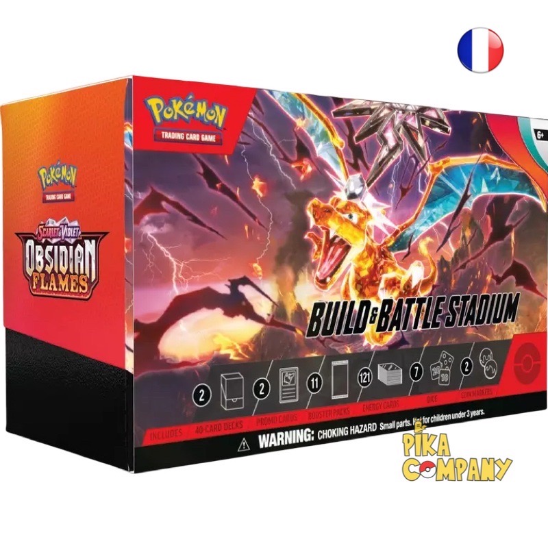Pokémon - Coffret Build & Battle Stadium EV03 Flammes Obsidiennes EV3 FR