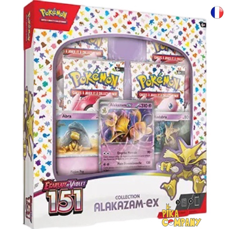 Précommande Pokémon - Coffret Alakazam-EX EV3.5 Écarlate et Violet 151 EV03.5 FR