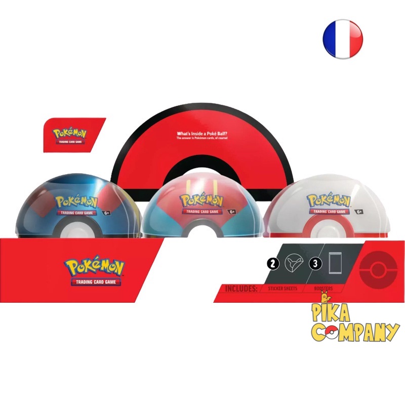 Pokémon - POKE BALL TIN 2023 FR X1 Modèle aléatoire- Septembre 2023