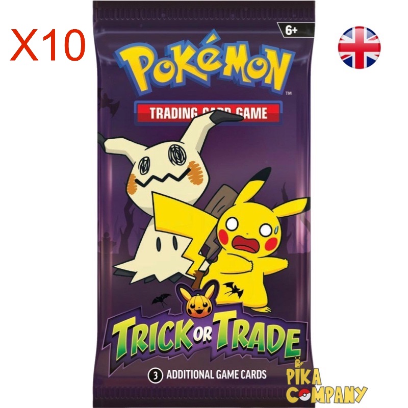 Pokémon Lot de 10 booster Trick or Trade 2023 Halloween Anglais - Set of 10 booster Trick or Trade 2023