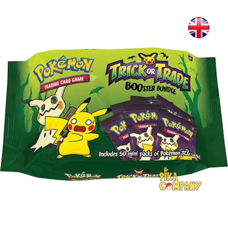 Pokémon Bundle Pack 50 booster Trick or Trade 2023 Halloween Anglais - Bundle 50 booster Trick or Trade 2023