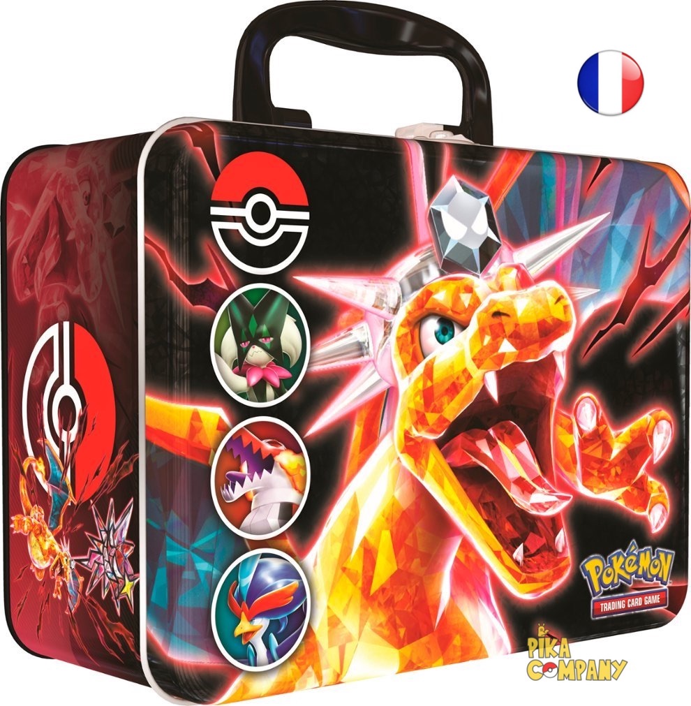 carte Pokémon promo collection premium Dracaufeu Ex Svp 056 Fr + protecteur  et support - Pokémon
