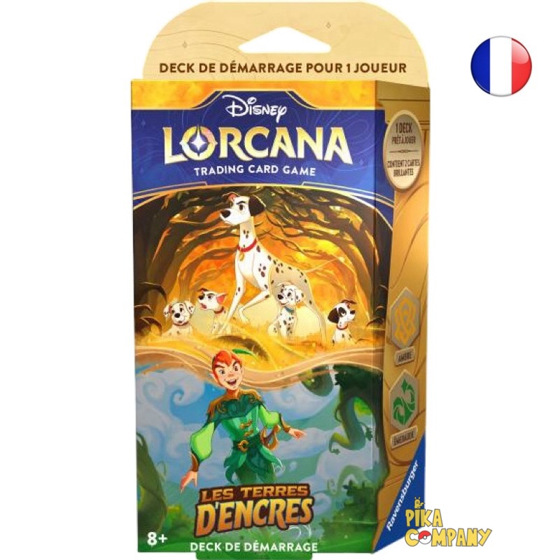 Lorcana - Deck De Démarrage Pongo Et Peter Pan Disney Lorcana: Chapitre 3 Les Terres D\'encres FR