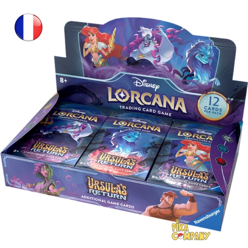 Précommande Lorcana - Display de 24 boosters Disney Lorcana: Chapitre 4 Le retour d’Ursula FR