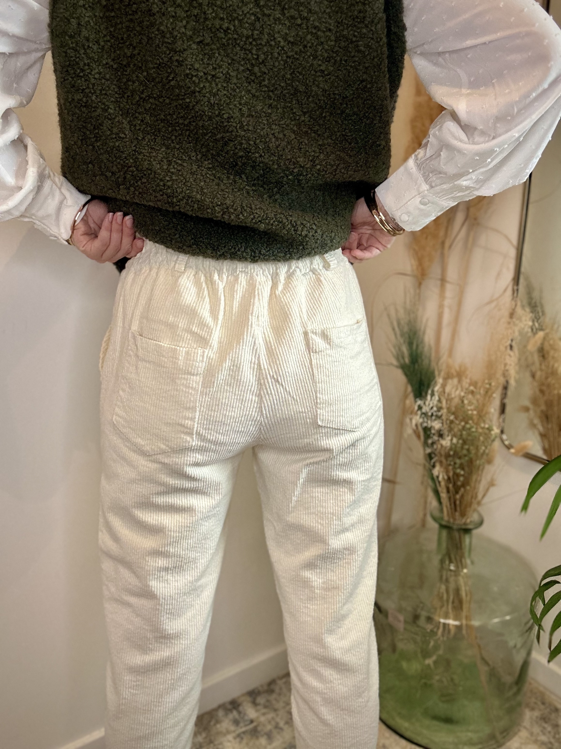 Marcel - Pantalon velours beige