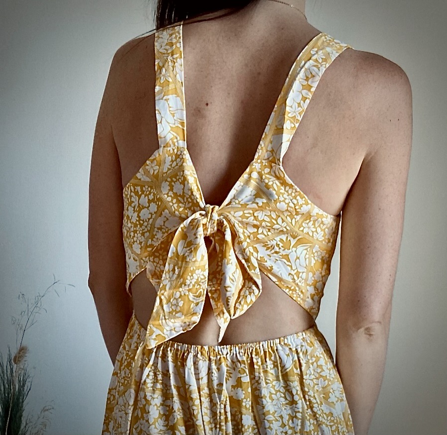 Charlotte - Robe fleurs jaune