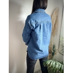 Veste surchemise jean brut