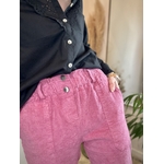 Pantalon velours rose