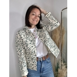 Veste imprimée fleur verte