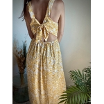 Charlotte - Robe fleurs jaune