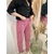 Pantalon velours rose