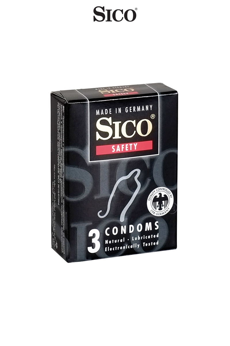 3 préservatifs Sico SAFETY