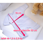 mesure pij teddy 1,5 à 2,5 kg