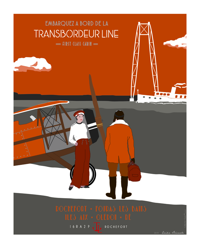 Affiche Transbordeur Line Rochefort Bon vol