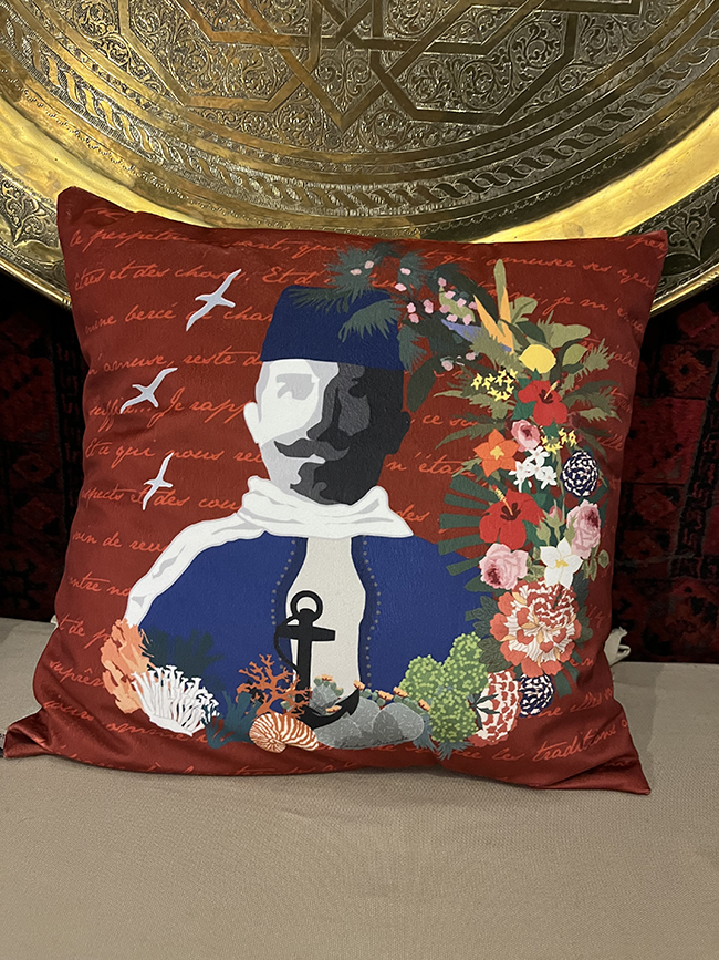 coussin rouge