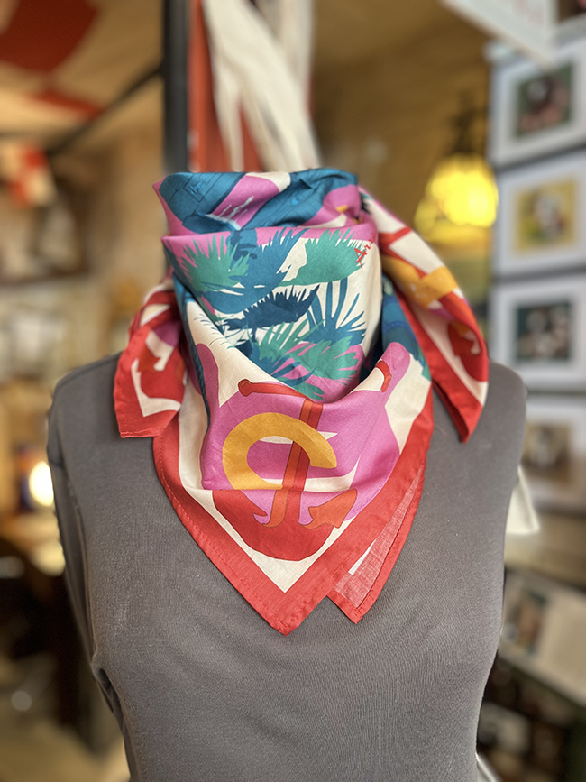 foulard rose rochefort