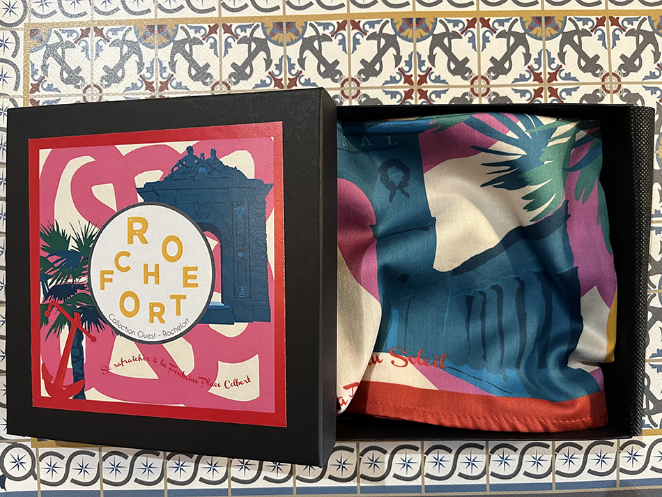 foulard rose packaging