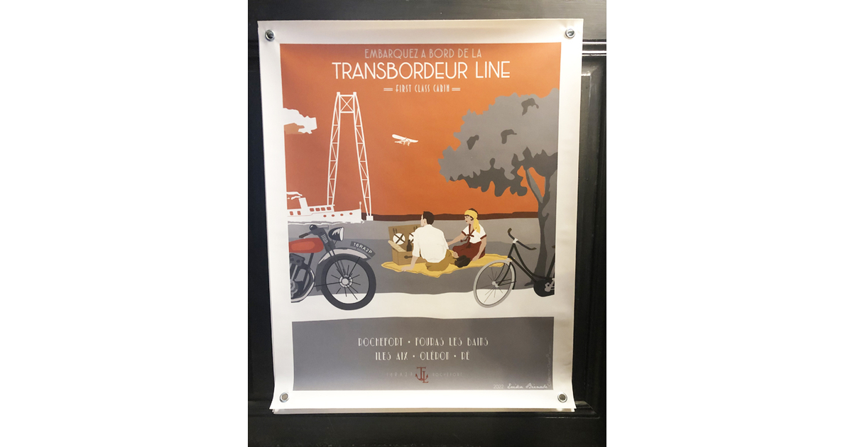 Affiche Vintage Rochefort Transbordeur Line 