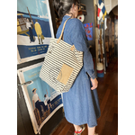 sac rayure porté