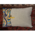 coussin inde bleu dos