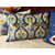 coussin inde bleu