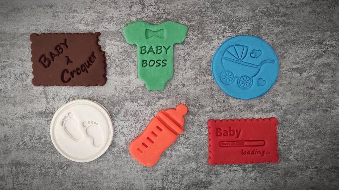 Emporte-pièces BabyShower - Timbres à biscuits/Fêtes - littlecookiie