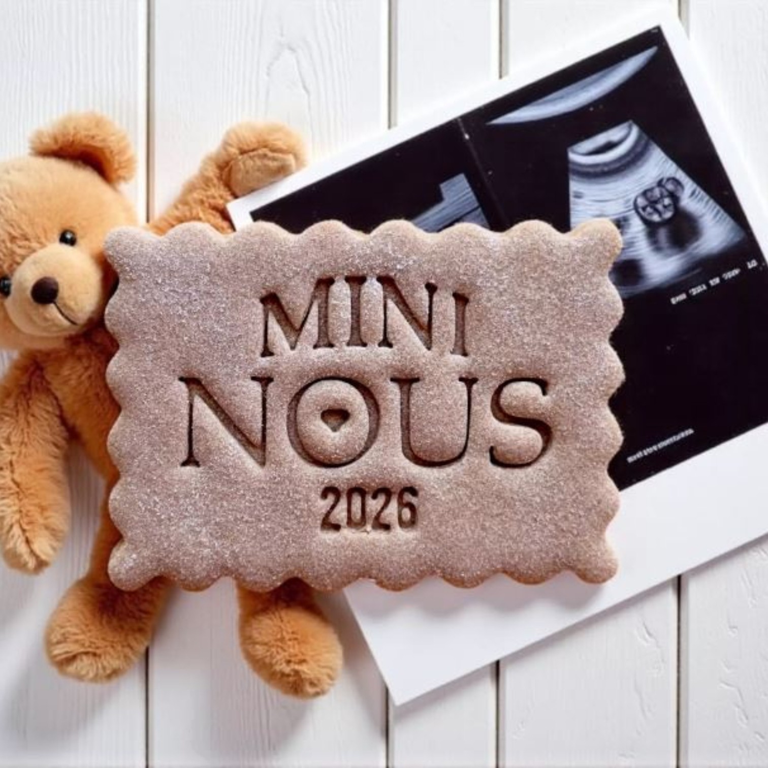 Biscuits personnalisés pour annonce de grossesse