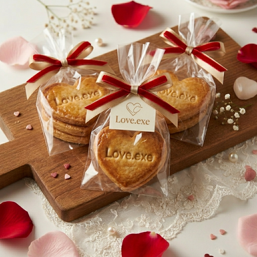 emporte pièce cœur Love.exe biscuit