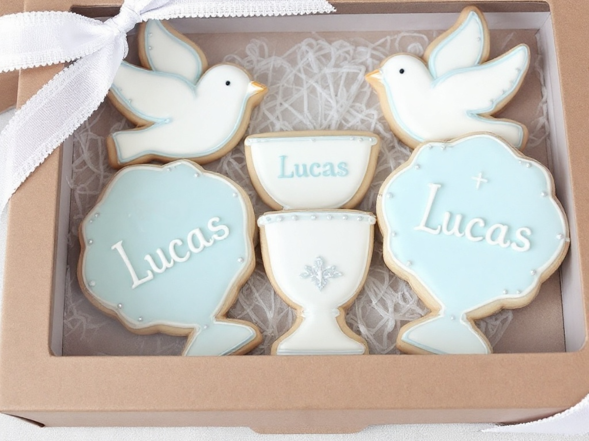 Emporte-pièce personnalisé événement baptême biscuit