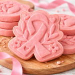 Biscuits décorés pour la sensibilisation au cancer