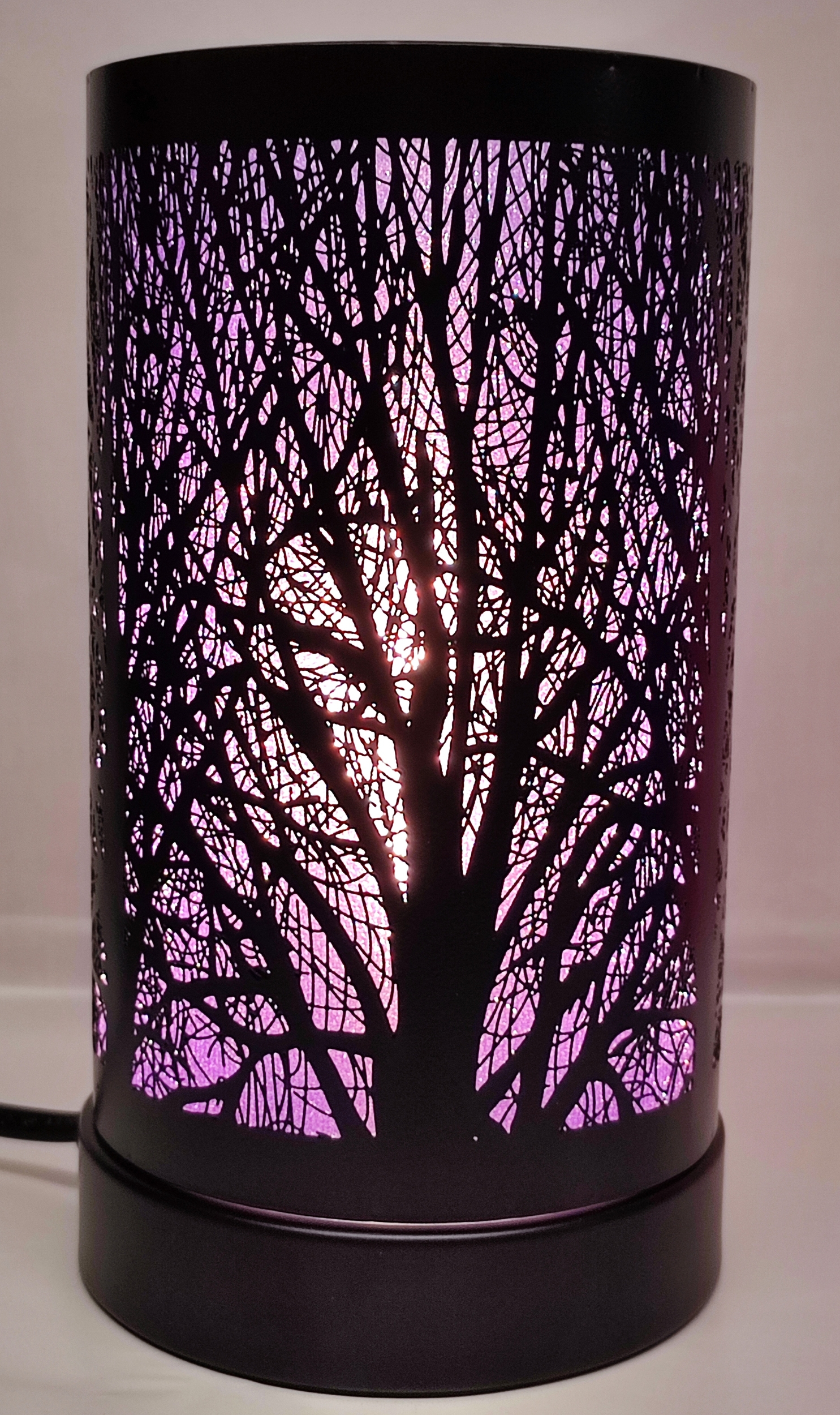 Lampe diffuseur Tactile Arbre violet