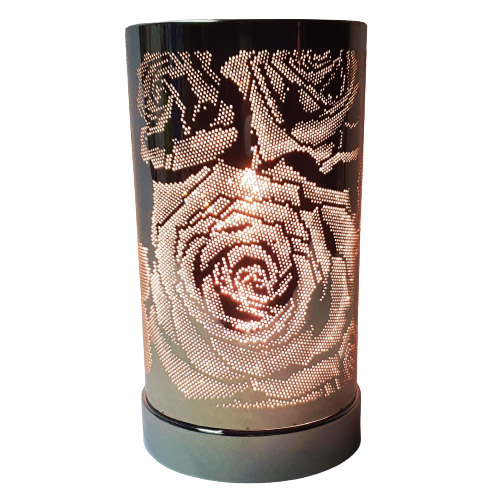Lampe tactile arôme blanc or rose