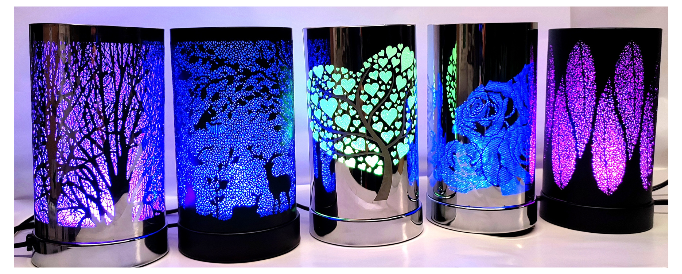 New Lampe diffuseur de parfums en LED multicolore