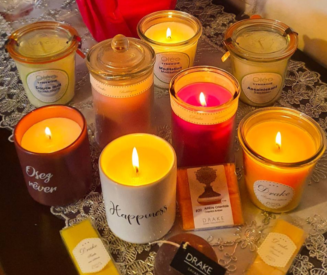Bougies parfumées gourmandes et d'ambiance