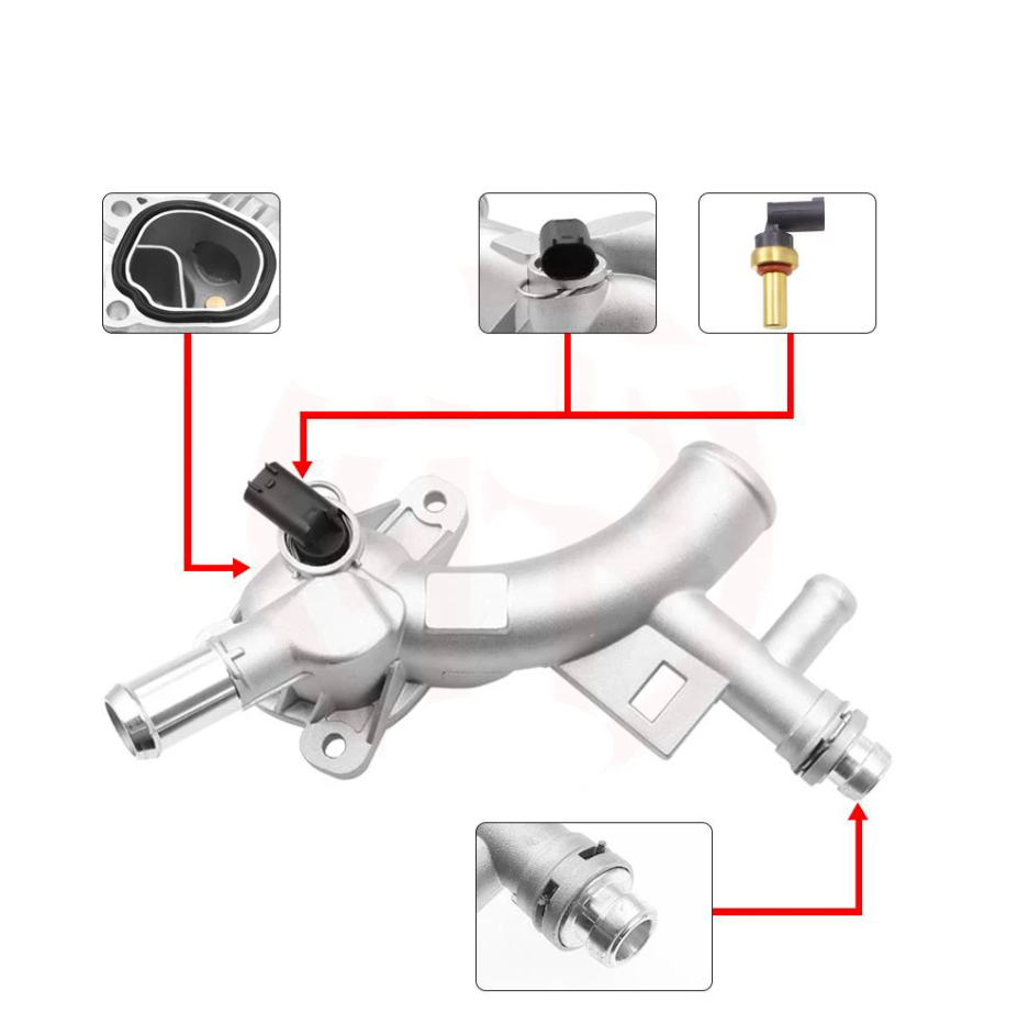 Bride-de-liquide-de-refroidissement-pour-moteur-turbo-1.4L