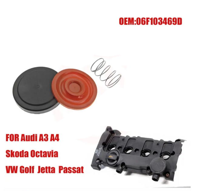 Membrane Pcv Audi Q7 Kit Réparation Couvercle Valve PCV - Audi VW Porsche 3.6L 022103515A Pièce Auto Audi VW Porsche