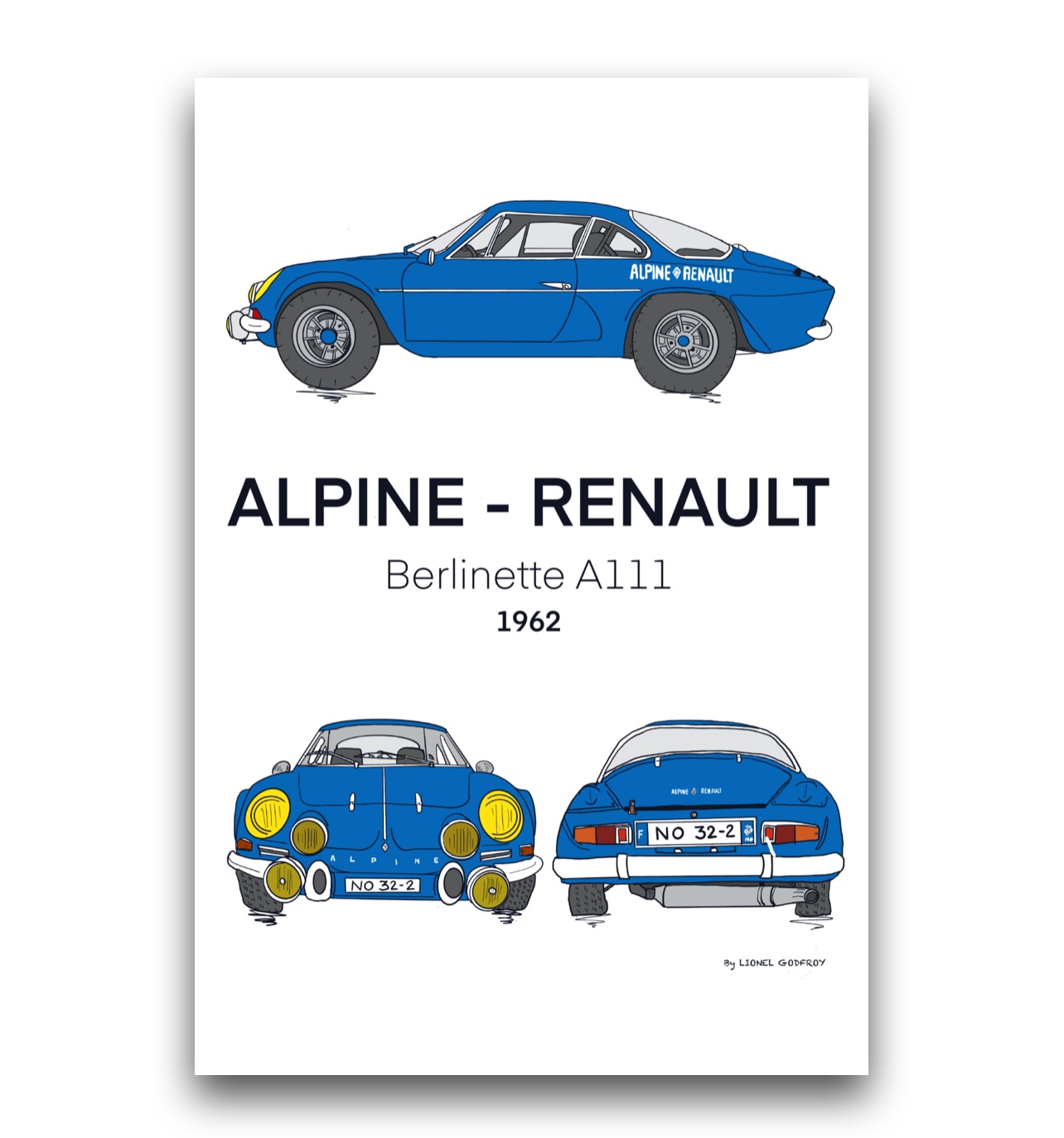 Poster Alpine Renault A 111