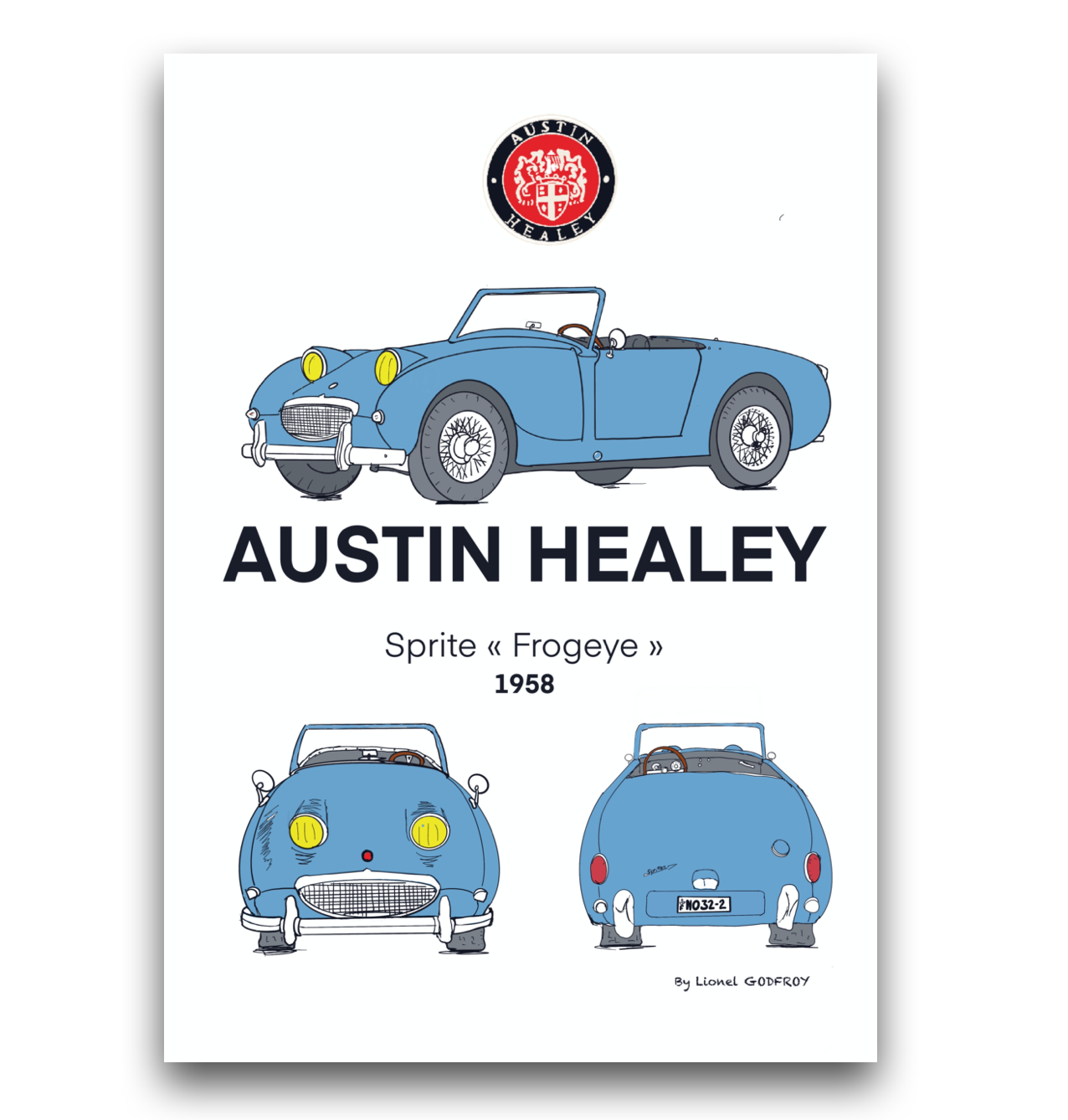 Poster Austin Healey sprite