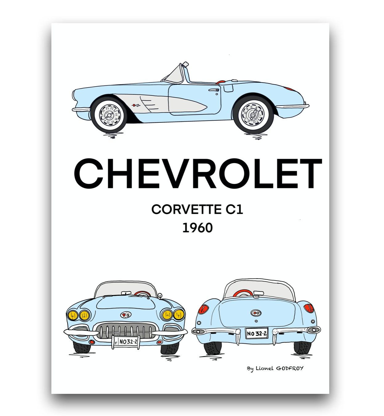 Poster Chevrolet Corvette