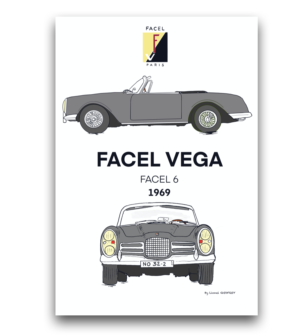 Poster Facel Vega Facelia