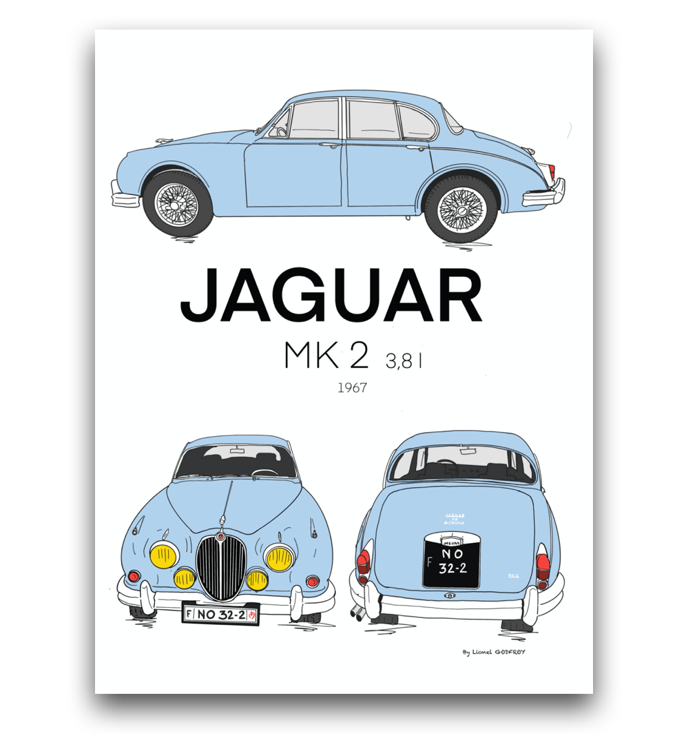 Poster Jaguar MK2