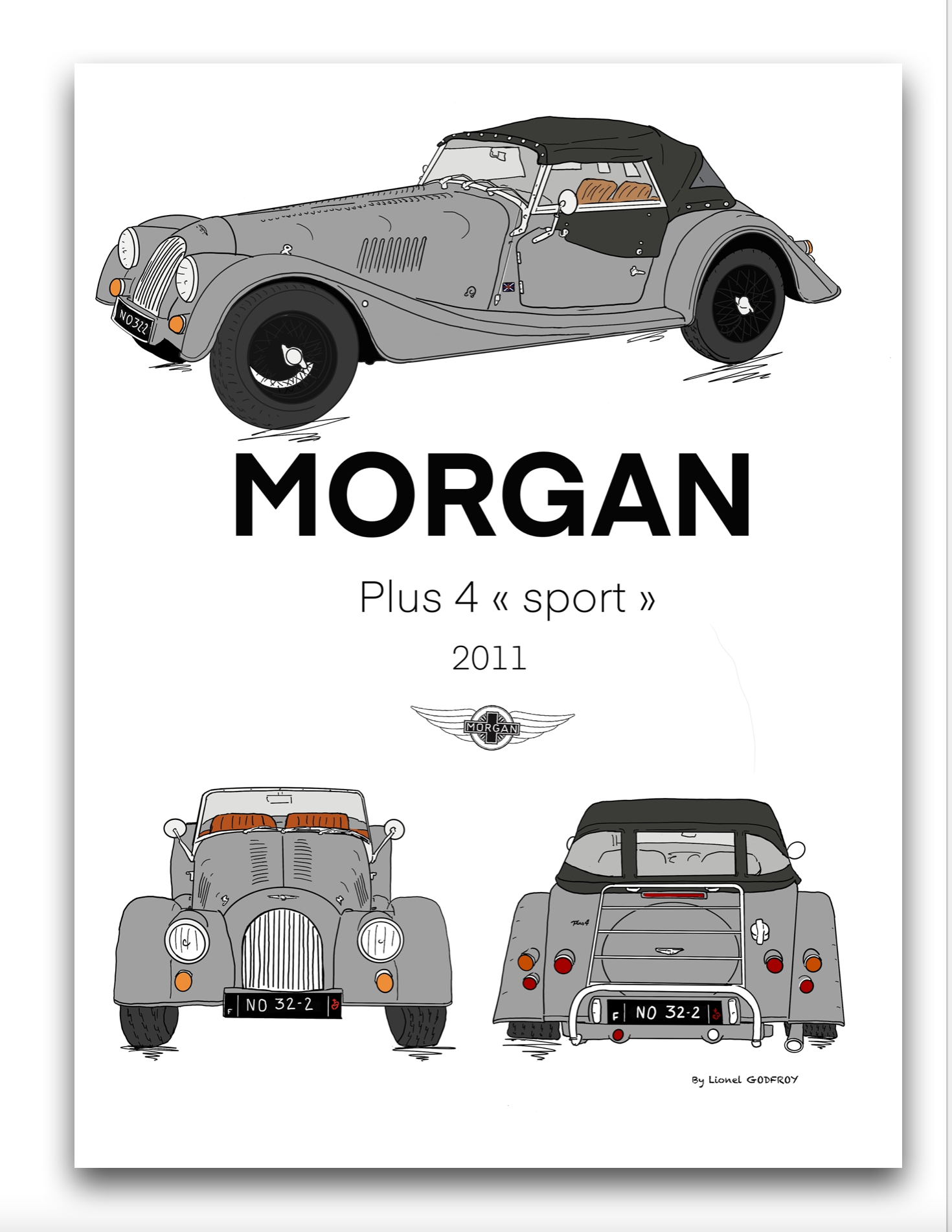 Poster MORGAN PLUS 4