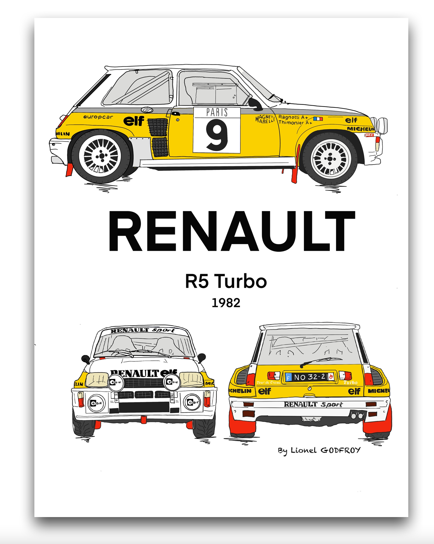 Poster Renault R5 turbo